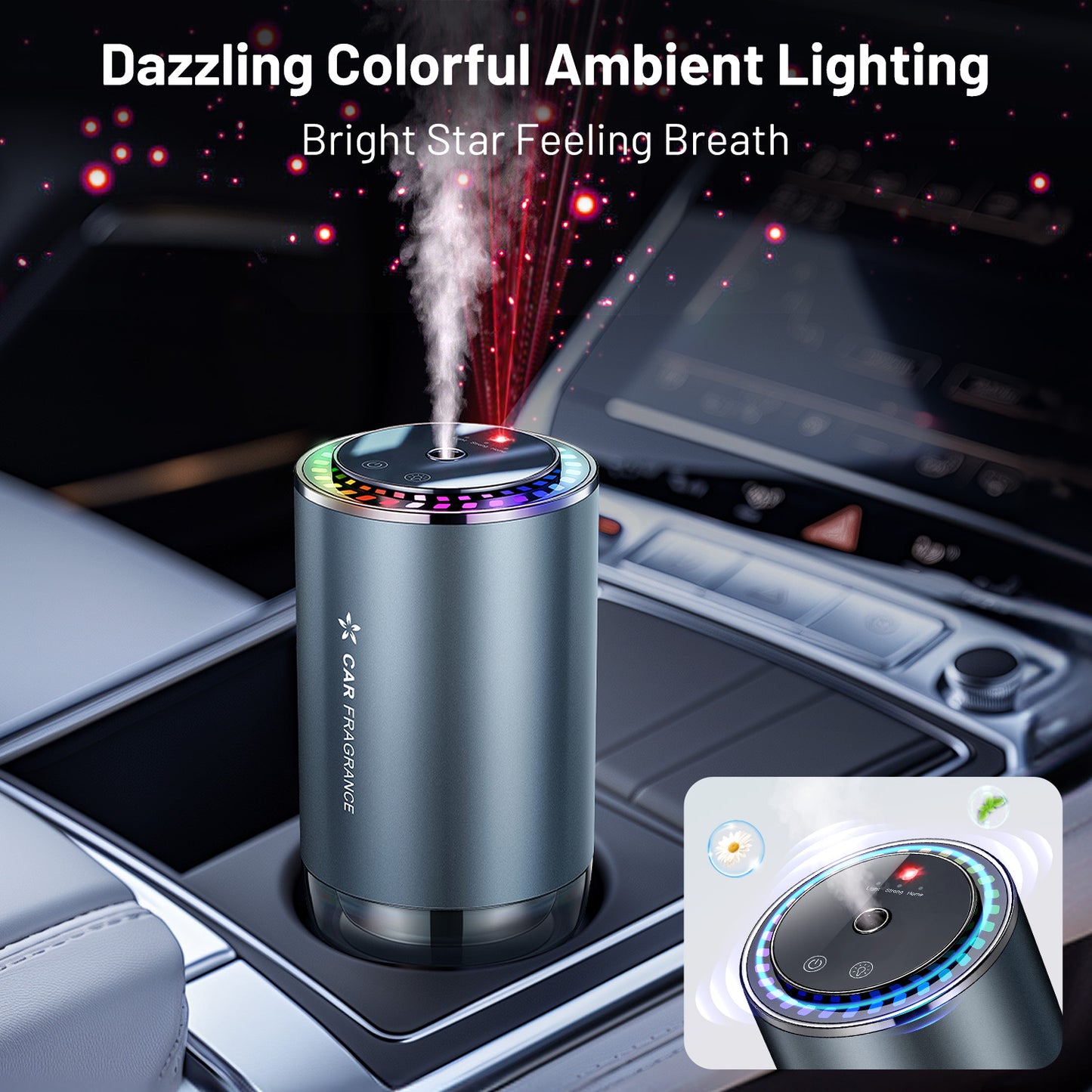 SPBTAR Pure Gardenia Scented Oil for Cars - 50ml Refill for Smart Auto Air Fresheners & Diffusers, Eliminates Odors, Alcohol-Free, Long-Lasting Aromatherapy