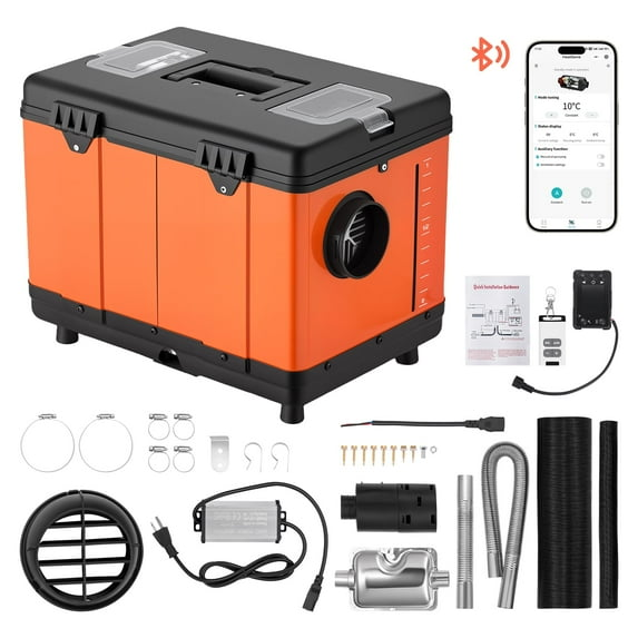SPBTAR 8KW Diesel Air Heater, with Adaptive Plateau Mode portable parking heater, APP control for cars trucks RV campers tent garage home