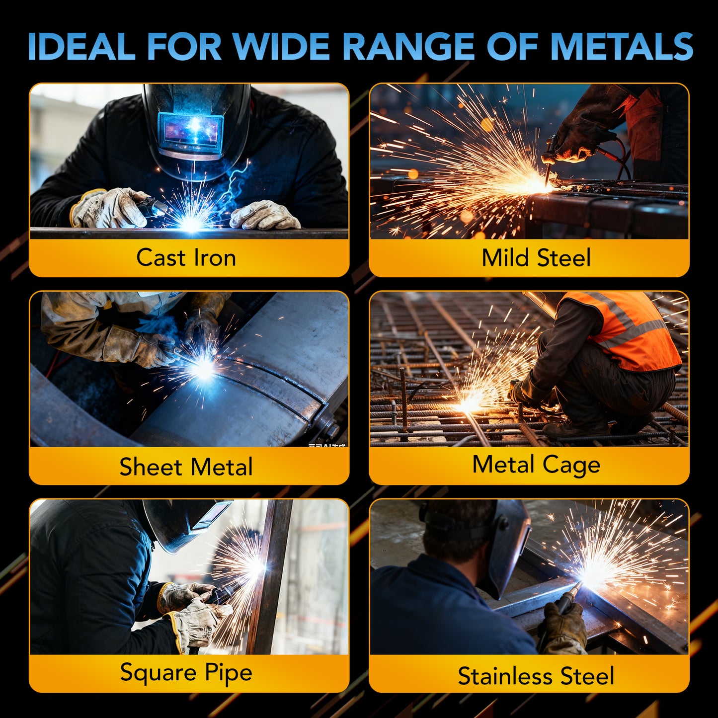 145 Amp 4-in-1 MIG Welder, 110V Flux Core Welder with MIG, Lift TIG, and Stick Functions, IGBT Inverter, for Steel, Stainless, and Alloy, Ideal for Home DIY, Auto Repair & Metal Projects