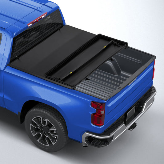 SPBTAR Soft Tri-fold Truck Bed Top Tonneau Cover, 6.75 ft Soft Tonneau Cover for 2017-2025 Ford F250 F350 Super Duty