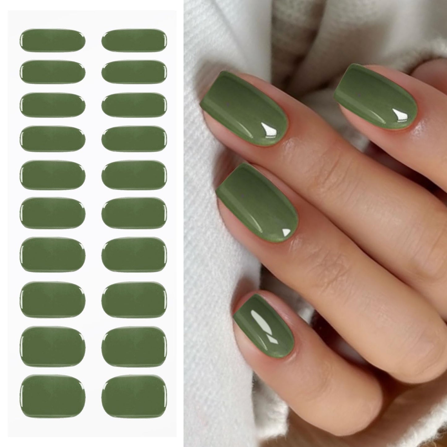 SPBTAR Semi Cured Gel Nail Strips, UV Gel Nail Wraps & Polish Stickers for Salon-Quality At-Home Manicure, Long Lasting Gel Nail Polish Wrap for Women & Girls, Easy Application, Great Gift Idea