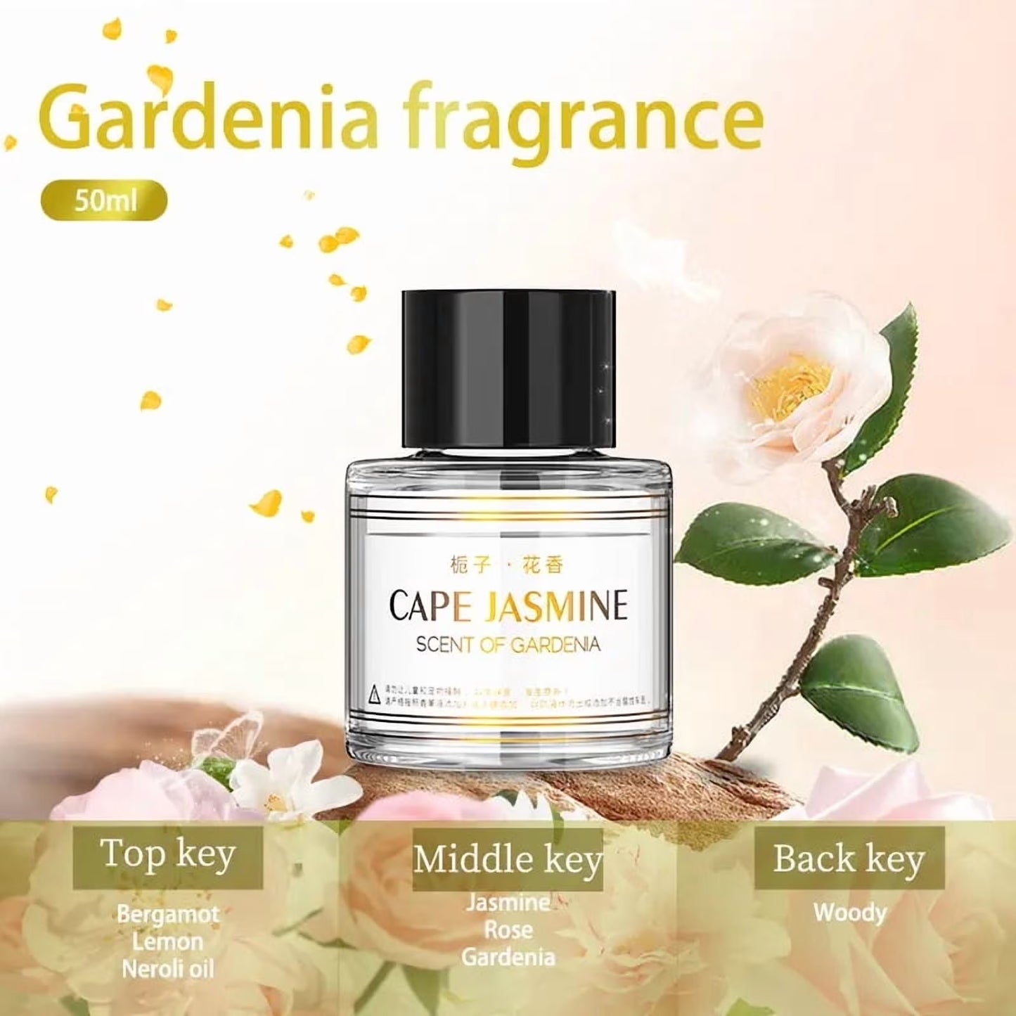 SPBTAR Pure Gardenia Scented Oil for Cars - 50ml Refill for Smart Auto Air Fresheners & Diffusers, Eliminates Odors, Alcohol-Free, Long-Lasting Aromatherapy