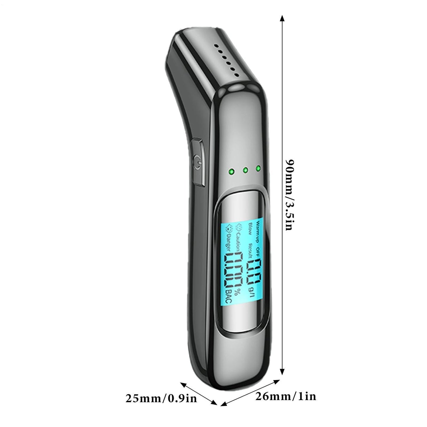 SPBTAR Breathalyzer, Non-Contact Professional Alcohol Tester with LCD Digital Display & 3-Color Warning System, High-Precision Portable Breath Alcohol Detector for Personal, Home and Party Use