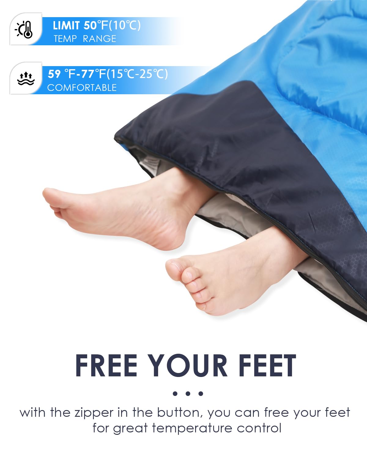 SPBTAR Sleeping Bag, Waterproof Portable Sleeping Bags for Adults with Compression Sack for All Season Camping, Hiking, Tent, Travel